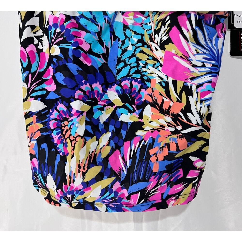 NWT Island Escape Women’s Floral Swim Top 6 - Picture 7 of 13
